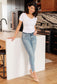 Sherry Mid Rise Release Waistband Detail Skinny